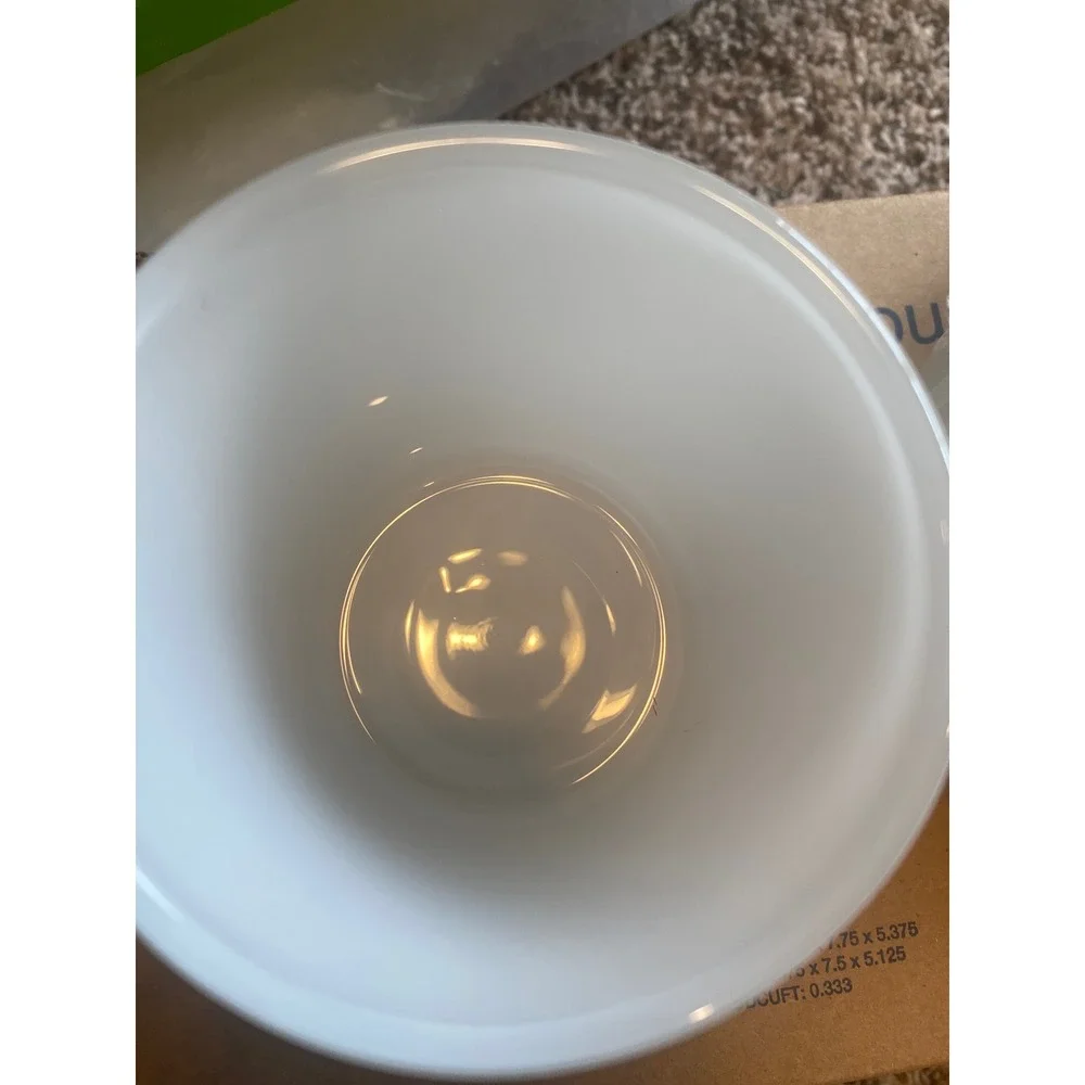 Set of 3 White Frosted Glass‎ Candle Jars with Lids 15oz Candle Making Supplies